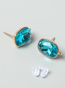 2 piezas/set Colgante DIY con diamante de imitación - Azul - Ver 1