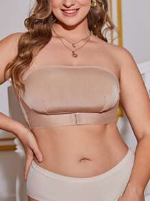 Sujetador unicolor sin tira - Albaricoque - Ver 1