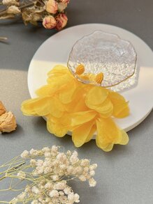 2 piezas Pendientes largos oval - Amarillo - Ver 4