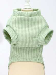 1pc Letter Patch Pet Tee For Dog And Cat For Summer - Green - View 5