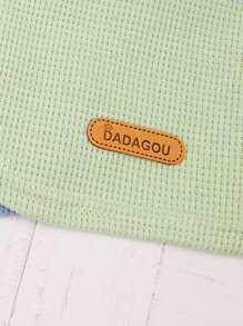 1pc Letter Patch Pet Tee For Dog And Cat For Summer - Green - View 6