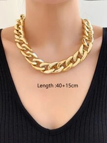 Minimalist Chain Necklace - Gold - View 4