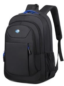 书包 笔记本电脑包 背包 单肩包 运动包 大学生书包 大学户外徒步露营运动背包 轻便可调节肩带 大容量电脑 户外防水露营徒步旅行书包 旅行包 夏季返校沙滩包 笔记本电脑包 运动生活 男士黑色书包 徒步旅行包 周末包 学校背包 - 黑色 - 查看 1