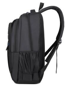 书包 笔记本电脑包 背包 单肩包 运动包 大学生书包 大学户外徒步露营运动背包 轻便可调节肩带 大容量电脑 户外防水露营徒步旅行书包 旅行包 夏季返校沙滩包 笔记本电脑包 运动生活 男士黑色书包 徒步旅行包 周末包 学校背包 - 黑色 - 查看 5