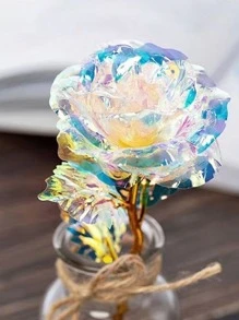 1 Hoa Giả Bằng Nhựa, Hoa Giả Sáng Tạo Cho Bữa Tiệc, Ngày Lễ Tình Nhân, Ngày Của Mẹ - Hồng - Xem 4