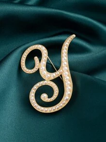 Trâm trang trí thư ngọc trai giả - Vàng - Xem 5