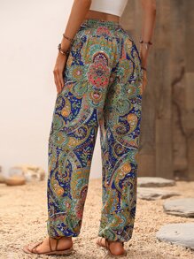 Breezaya Mandala Print Jogger Trousers - Multicolor - View 2