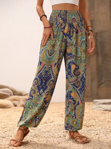 Breezaya Mandala Print Jogger Trousers - Multicolor - View 6