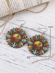 Bông tai thả hướng dương - Màu vàng - Xem 4