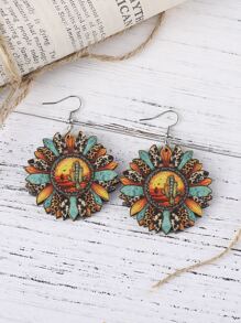 Bông tai thả hướng dương - Màu vàng - Xem 5