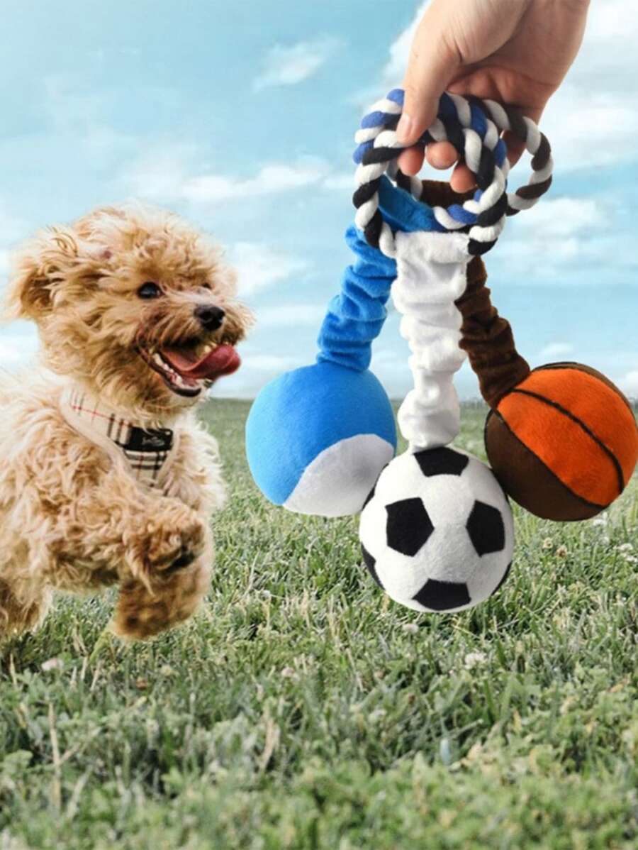 1pc Ball Design Random Pet Sound Toy For Cat And Dog For Play - Multicolor - View 1
