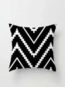 1 Hoa Văn Chevron Đệm, Hiện Đại Sợi Trang Trí Vỏ Gối Cho Gia Đình - màu đen - Xem 3