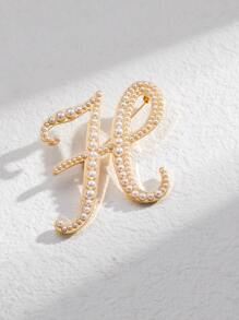 Trâm thiết kế chữ giả ngọc trai - Vàng - Xem 3