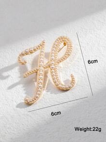 Trâm thiết kế chữ giả ngọc trai - Vàng - Xem 4