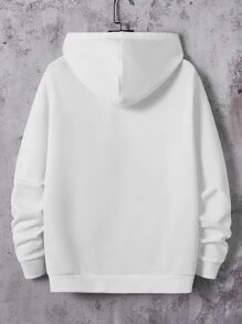 GENTILAND Áo nỉ Nam Slogan Giải trí - trắng - Xem 2