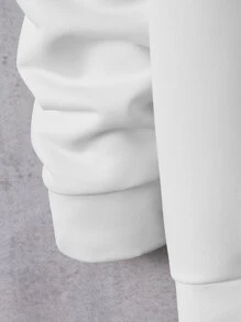 GENTILAND Áo nỉ Nam Slogan Giải trí - trắng - Xem 4