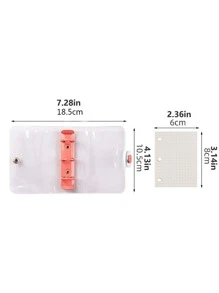 1pc Random Mini Clear Cover Notepad - Multicolor - View 2