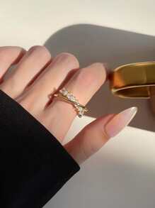 Vòng bít trang trí bằng đá rhinestone - Vàng - Xem 1