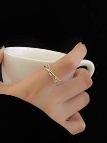 Vòng bít trang trí bằng đá rhinestone - Vàng - Xem 3