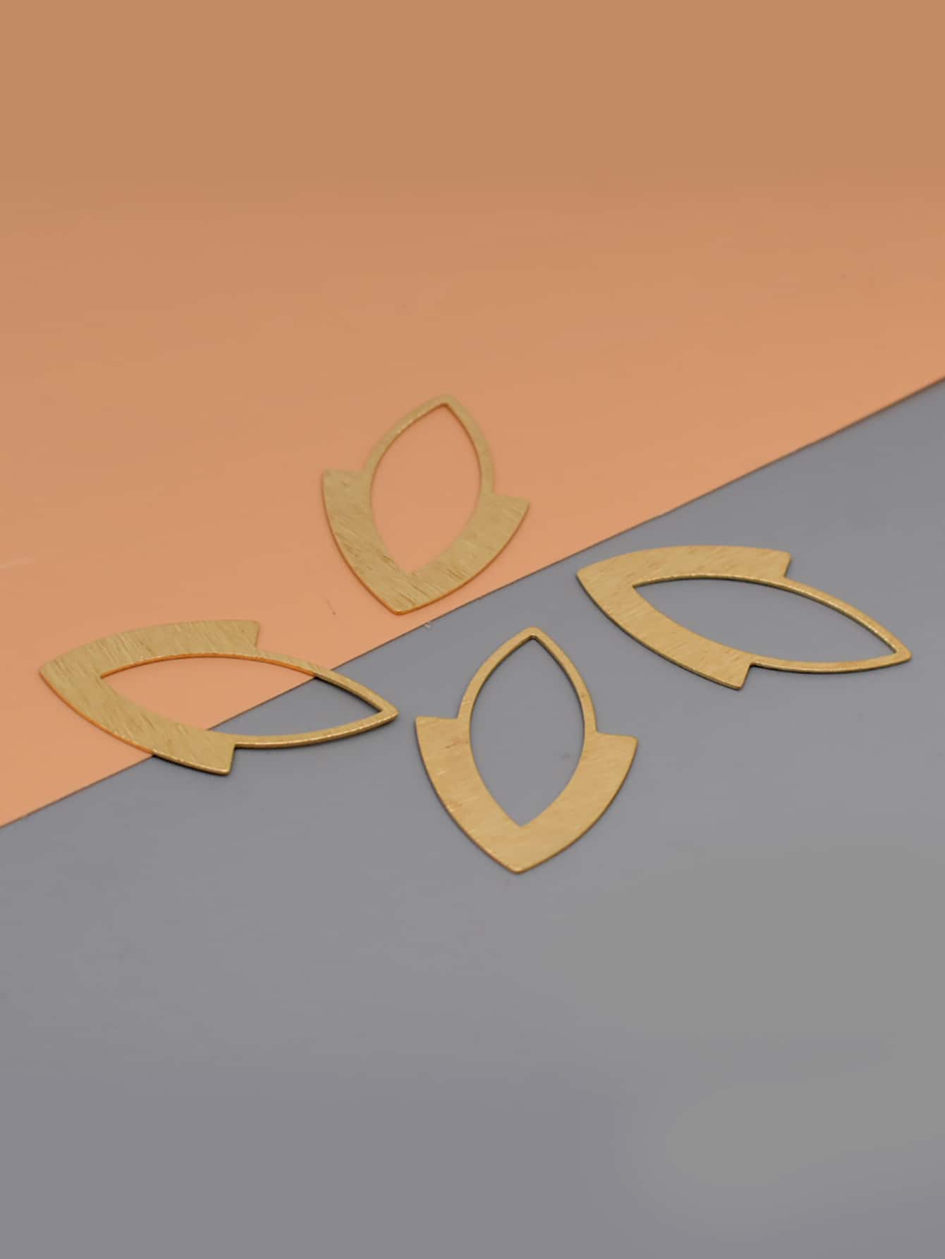 4入組幾何DIY珠寶配飾 - 金黃色 - 查看 1