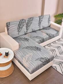 1入組羽毛圖案沙發坐墊現代滌綸彈性沙發墊套 - 彩色 - 查看 5