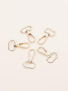 5 Chiếc Túi DIY Phụ Kiện Phần Kim Loại Kẹp Carabiner - Vàng - Xem 4