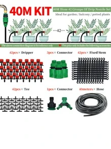 6 cái/bộ Bộ vòi tưới PVC, Bộ vòi tưới vườn hiện đại cho vườn - Nhiều màu - Xem 6