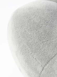 1pc Grey U-shaped Pillow, Minimalist Polyester Travel Pillow For Travel