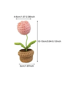 1 Móc Nhân Tạo Cây Sáng Tạo Vải Giả Vật Có Trang Trí Nhà Cửa Và Đảng - Hồng - Xem 3