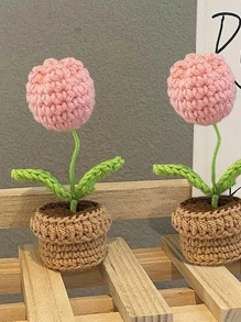 1 Móc Nhân Tạo Cây Sáng Tạo Vải Giả Vật Có Trang Trí Nhà Cửa Và Đảng - Hồng - Xem 4