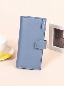 ví dài màu trơn Giải trí Đúng mốt - Màu xanh lam - Xem 5