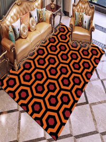 1 tấm thảm họa tiết hình học, thảm trải sàn Polyester hiện đại cho gia đình - Nhiều màu - Xem 1