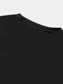 ROMWE MEN Street Life Hombres Camiseta con estampado de coche y letra - Negro - Ver 4