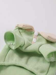 1pc Bow Decor Pet Tee For Dog And Cat For Summer - Green - View 5