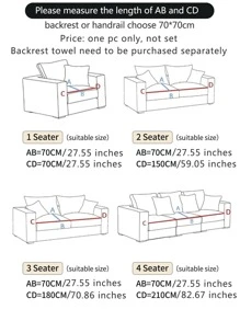 1 Màu Xám Nhạt Bọc Ghế Sofa, Polyester Hiện Đại Thân Thiện Với Thú Cưng Chống Trơn Trượt Chống Bụi Co Giãn Bọc Sofa Cho Gia Đình - Màu Xám nhạt - Xem 2