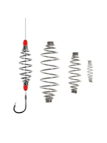 25入組彈簧設計魚鉤 - 白色 - 查看 2