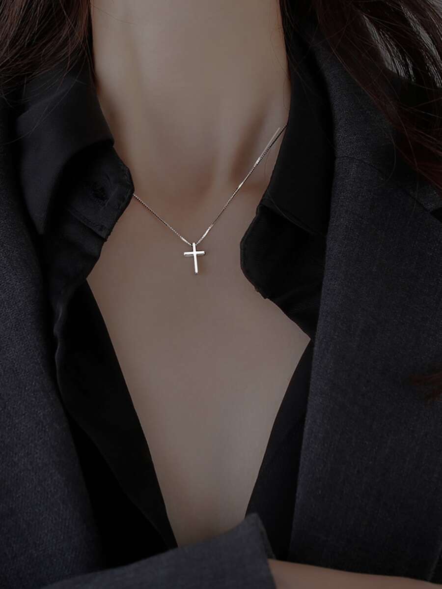 Cross Charm Necklace SHEIN USA