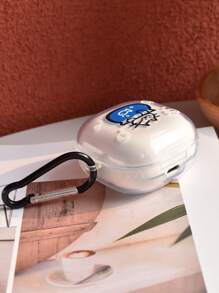 Cartoon Cat Pattern Clear Case Compatible With Samsung Galaxy Buds - Multicolor - View 3