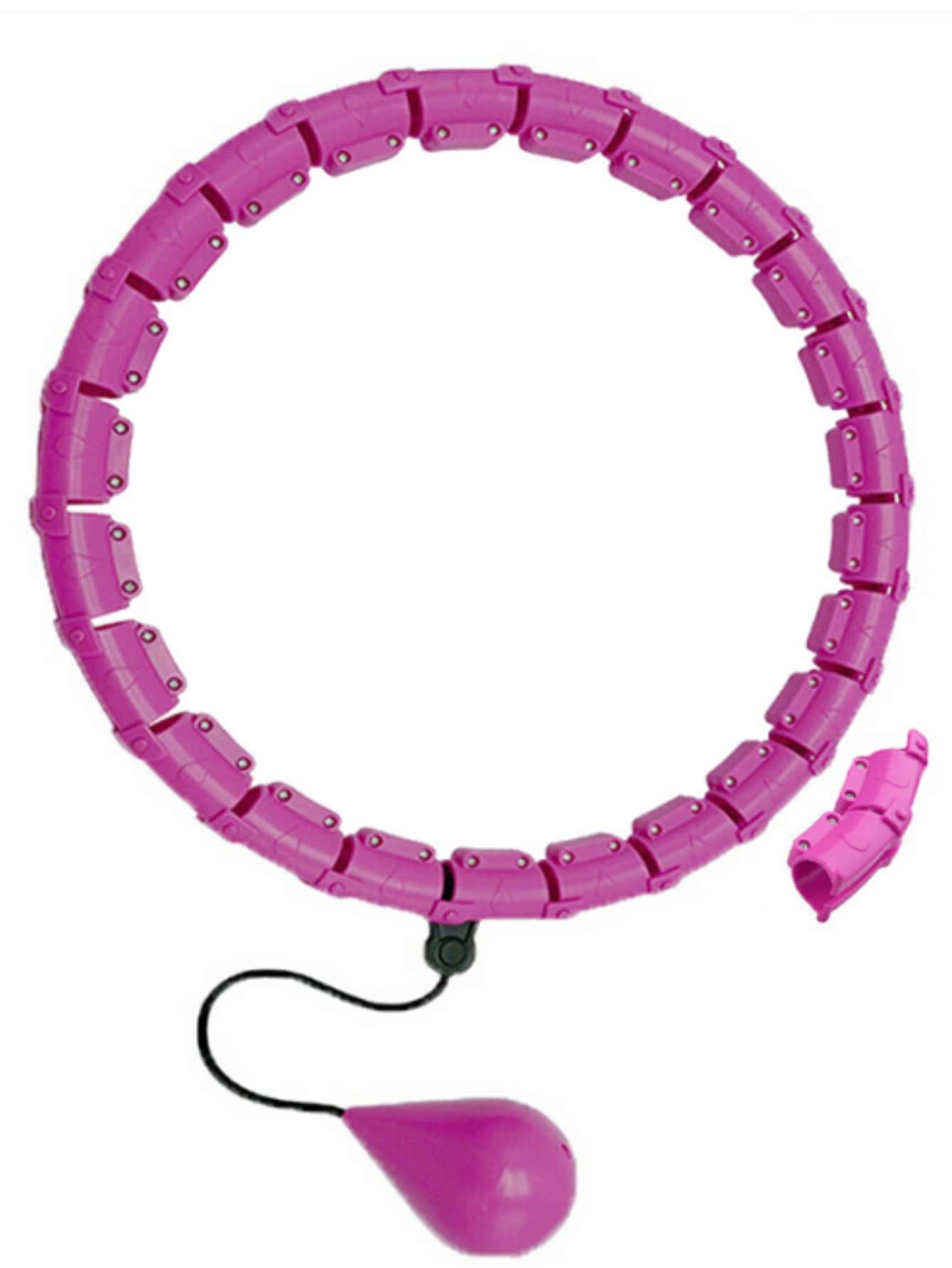 1pc Removable Waist Exercise Hoop - Purple - View 1