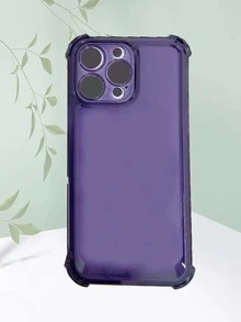 Vỏ điện thoại trong suốt chống rơi - Màu tím - Xem 3