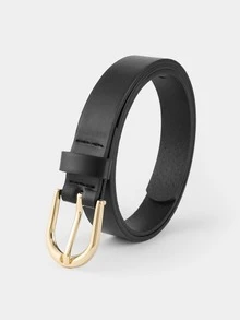 Cinturón hebilla geométrica - Negro - Ver 3