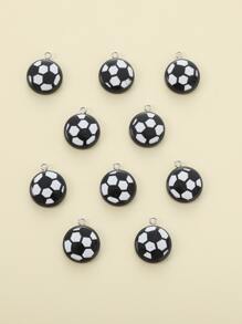 10pcs/set Plastic Soccer DIY Pendant