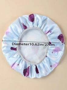 1pc PEVA Shower Cap, Creative Balloon & Cloud Pattern Waterproof Disposable Shower Cap For Bathroom - Multicolor - View 5