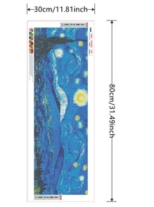 Peinture diamant DIY à motif de peinture à l'huile (sans cadre) - Multicolore - Voir 6