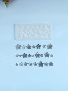 1pc Star Design DIY Silicone Mold - White - View 6