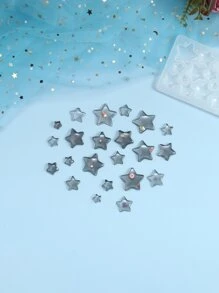 1pc Star Design DIY Silicone Mold - White - View 7