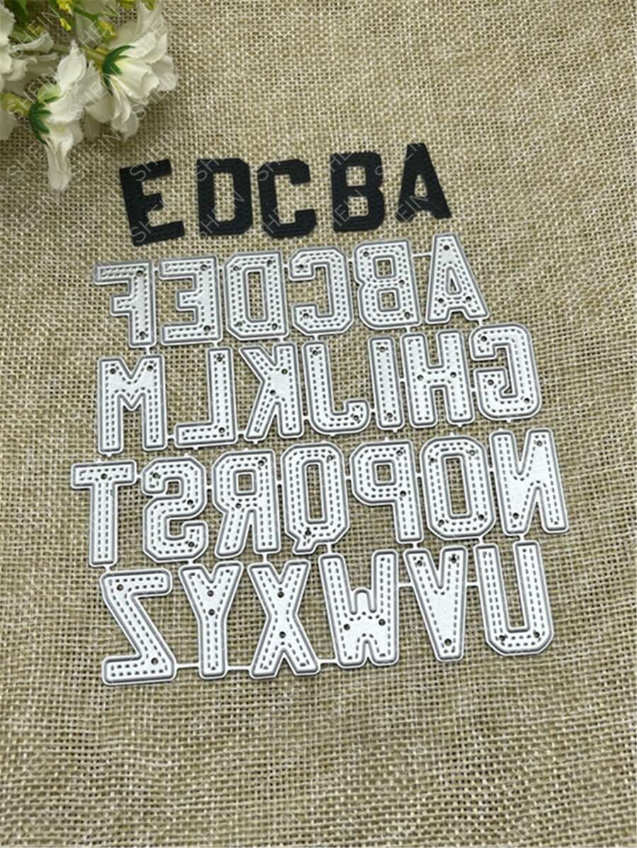 1pc Letter Design Cutting Die - Silver - View 1