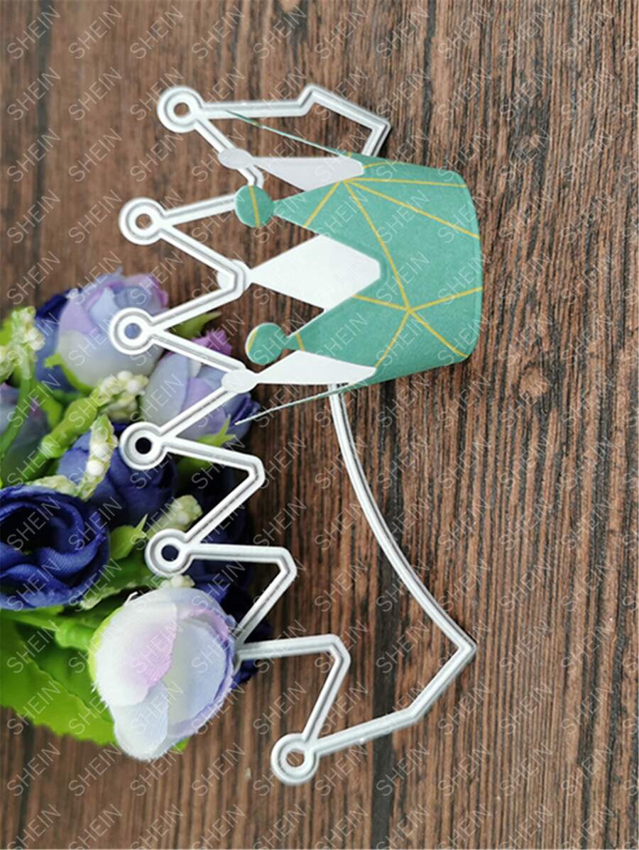 1入組王冠形狀切割模具 - 銀色 - 查看 1