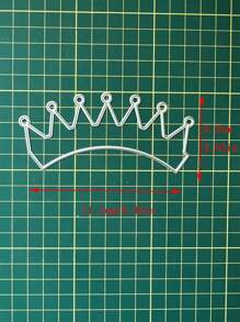 1入組王冠形狀切割模具 - 銀色 - 查看 2
