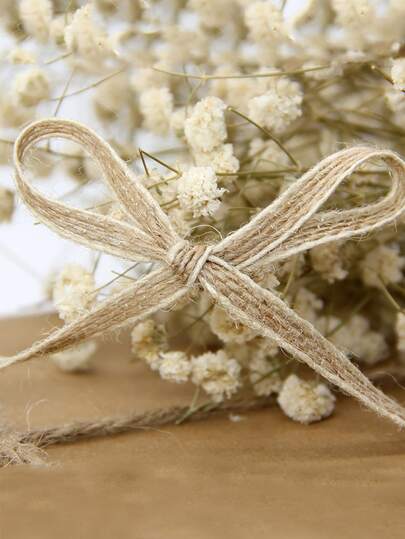 قطعة واحدة حبل زخرفي، 10 متر من الكتان لفه الهدايا المخططة لمناسبات العطلات والأعياد مثل عيد الميلاد وعيد الحب